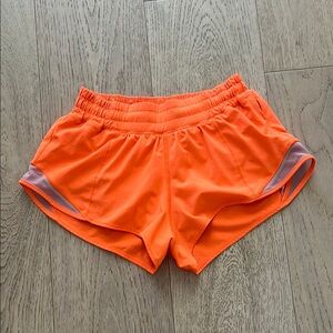 Orange Women's Athletic Lululemon Shorts